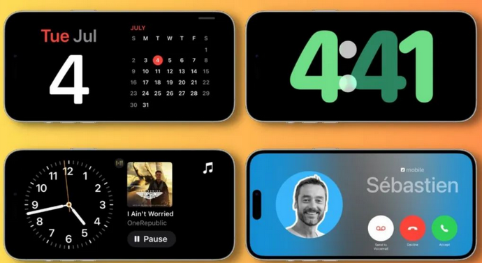 南沙苹果手机维修分享iOS17横屏充电待机显示有什么好处 