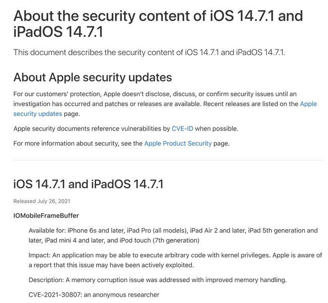 南沙苹果手机维修分享iOS 14.7.1 正式版更新内容及升级方法 